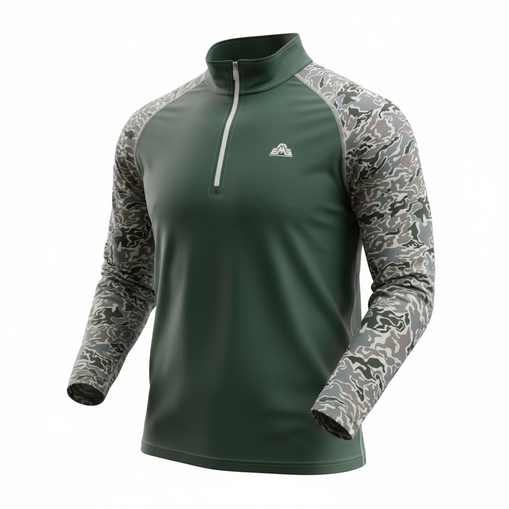 NWT EMS Sea Spray Tech Wick UPF 40+ Long Sleeve Quarter Zip-Men’s XL